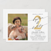 Taufe und Einladung zum zweiten Foto (Vorne/Hinten)