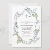 Taufe und Einladung zur Geburtstagspartei (Vorderseite)