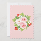 Taufe und erste Geburtstagsbeere Einladung (Rückseite)