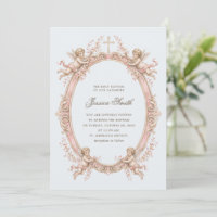 Taufe Vintage-Renaissance-Cherub Pink