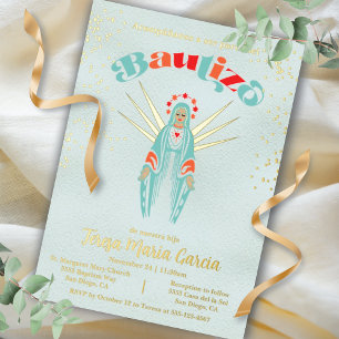 Taufe Virgen de Guadalupe Taufe Mutter Maria Folieneinladung
