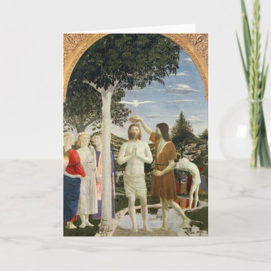 Taufe von Christus Karte (Vorderseite)