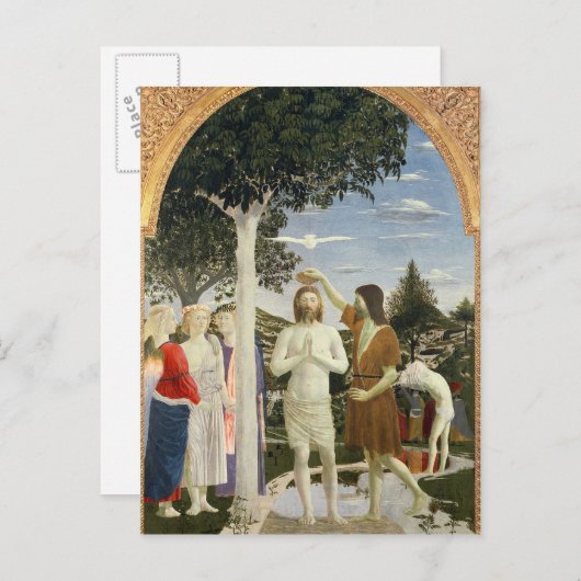 Taufe von Christus Postkarte (Vorne/Hinten)