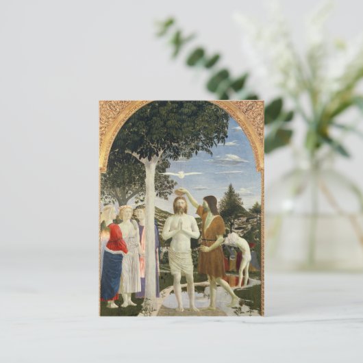 Taufe von Christus Postkarte (Stehend Vorderseite)