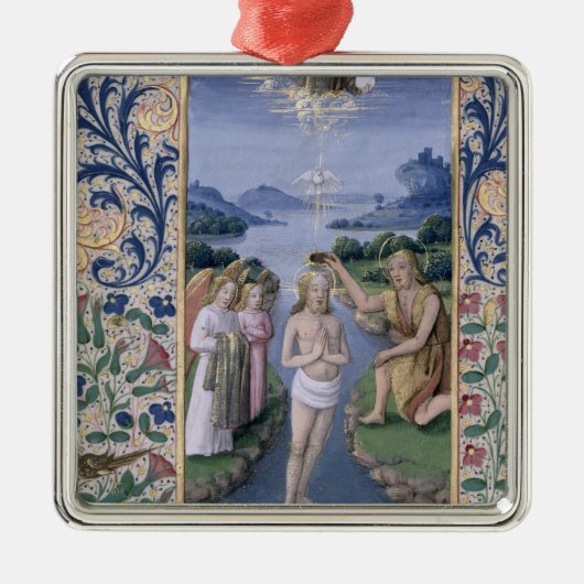 Taufe von Christus Silbernes Ornament (Vorne)