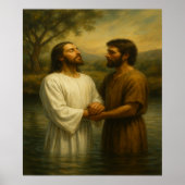 Taufe von Jesus™ LDS Wall Art Print Poster (Vorne)