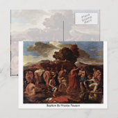 Taufe von Nicolas Poussin Postkarte (Vorne/Hinten)
