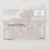 Taufe von Nicolas Poussin Postkarte (Rückseite)