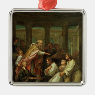 Taufe von St Augustine Ornament Aus Metall