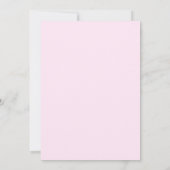 Taufe Wappen Rosa Blume Mädchen Einladung (Rückseite)