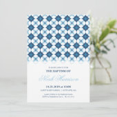 Taufe, weihende Einladung - Junge Einladung (Stehend Vorderseite)