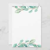 Taufe Weihnachten Einladung Karte botanisch (Rückseite)