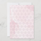 Taufe, weihnachtliche Einladung, trendige Aquarell Einladung (Rückseite)