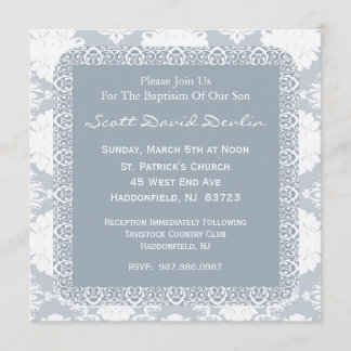 Taufe/Weihnachts-Einladung für Junge Einladung