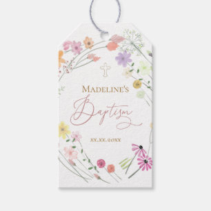 Taufe Wildblumen Geschenkanhänger