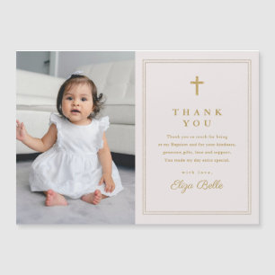 Taufe zum klassischen Foto Magnetkarte