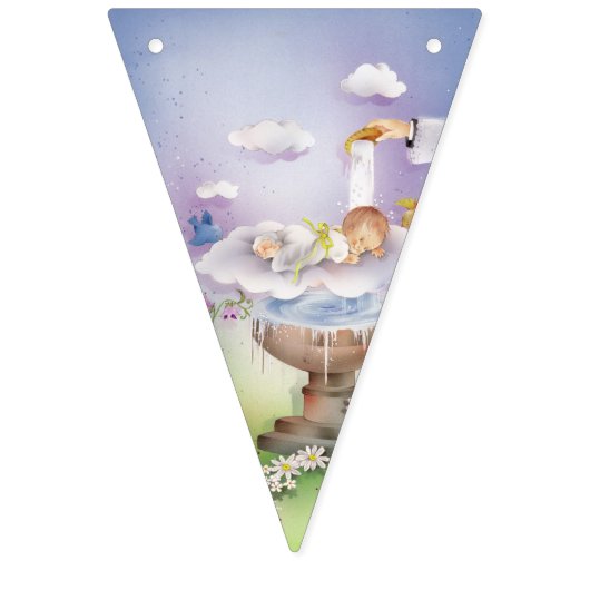 Taufeflaggen-Fahnenflaggen Wimpelkette (Dritte Fahne)