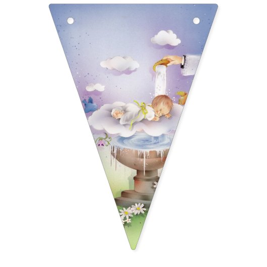 Taufeflaggen-Fahnenflaggen Wimpelkette (Erste Fahne)