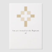 Taufeinladung Pergament Einladungen (Vorderseite)