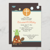 Taufen Dedication 12x18 Frog & Turtle Einladung (Vorne/Hinten)