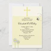 Taufen Dedication Spring beglückte Einladung (Vorderseite)