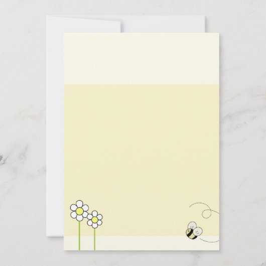 Taufen Dedication Spring beglückte Einladung (Rückseite)