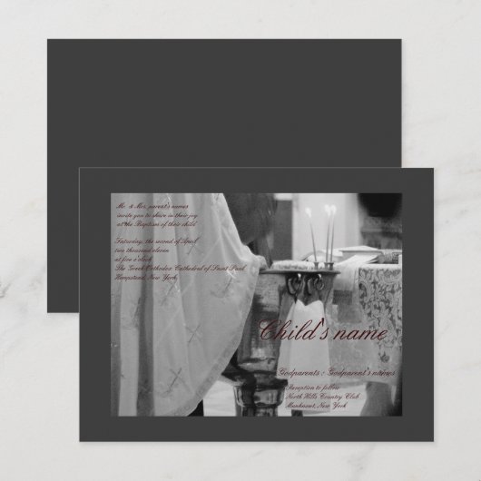 Taufen Einladung (Vorne/Hinten)