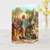 Taufen Eintritt in Grußkarte Karte (Gelbe Blume)