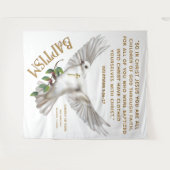 Taufen-Hintergrund der Dove Scripture Wandteppich (Vorderseite (Horizontal))