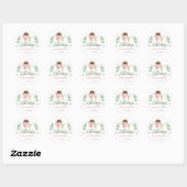 Taufen Stickers Girls Bautizo Spanisches Español (Blatt)