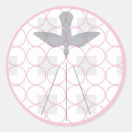 Taufen und Siegel Runder Aufkleber