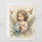 Taufengel Einladung Karte (Rückseite)