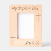 Taufentag - Apg 2:38 Geätzte Rahmen (Vorderseite)