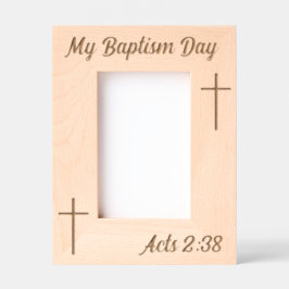 Taufentag - Apg 2:38 Geätzte Rahmen