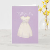 Tauferkartenmädchen Karte (Gelbe Blume)