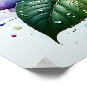 Taufeuchte Üppigkeit Poster (Ecke)