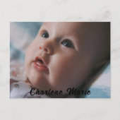 Tauffeier für Taufen Postkarte (Vorderseite)