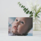 Tauffeier für Taufen Postkarte (Stehend Vorderseite)