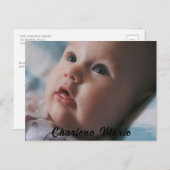 Tauffeier für Taufen Postkarte (Vorne/Hinten)