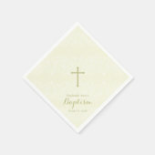 Tauffläche Delikate Blumenspitze Serviette (Ecke)