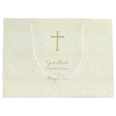 Tauffläche Delikatessen Blumenlatte Große Geschenktüte (Rückseite)