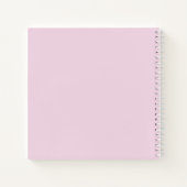 Taufgästebuch mit rosa Wisteria Notizblock (Rückseite)