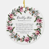 Taufgebet Keramik Ornament (Hinten)