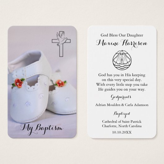 Taufgebet | Kleine Schuhe (Vorne & Hinten)