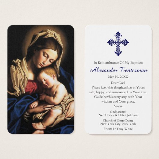 Taufgebet | Madonna & Kind (Vorne & Hinten)