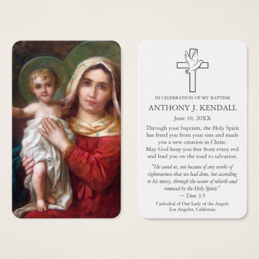 Taufgebet | Madonna und Kind (Vorne & Hinten)