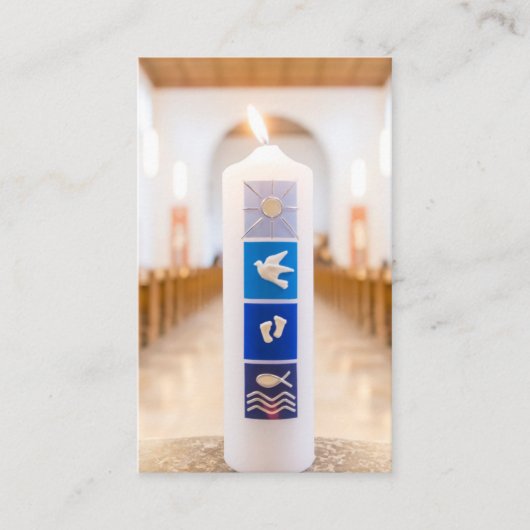 Taufgebet | Taufe Visitenkarte (Vorderseite)