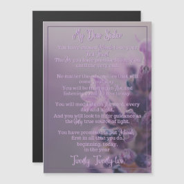 Taufgedicht | Magnetkarte | JW