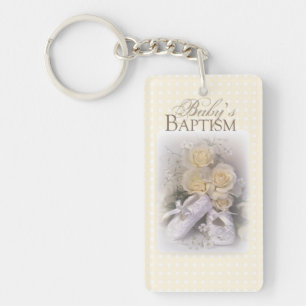 Taufgeschenk Neutral, anpassbarer Name, Schlüsselanhänger