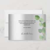 Taufjunge Foto Dankeskarte (Rückseite)